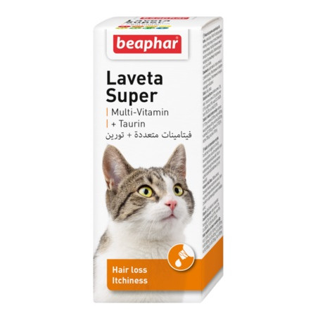 Beaphar Laveta Super Cat - preparat na sierść dla kota 50ml - All4Animals