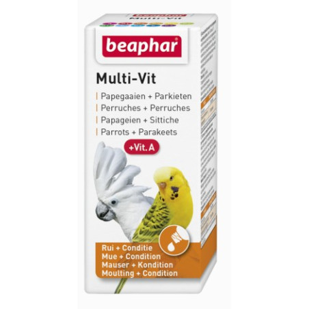 Beaphar Multi-Vit For Parrots - witaminy dla papug 20ml - All4Animals