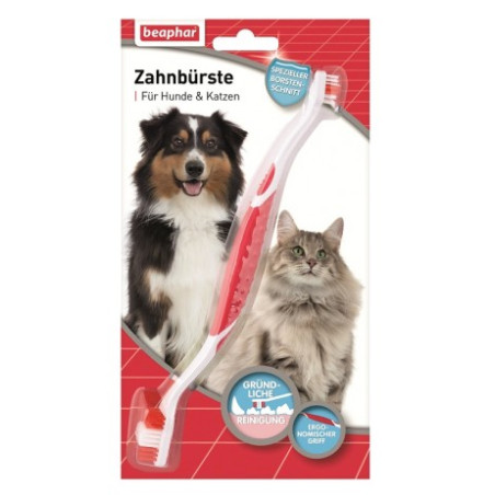 Beaphar Szczoteczka do zębów dwugłowicowa - All4Animals