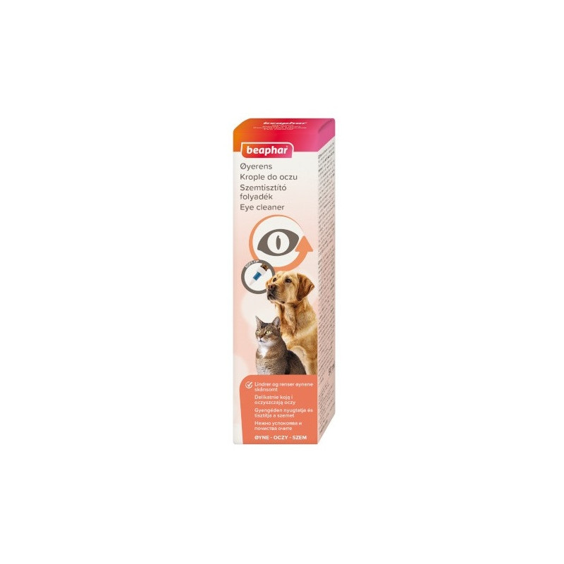 Beaphar Oftal Eyewater - krople do pielęgnacji oczu 50ml - All4Animals
