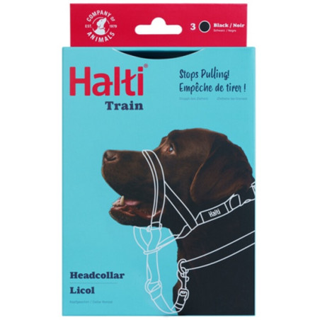 Halti Kantarek - obroża uzdowa rozmiar 3 czarna - All4Animals