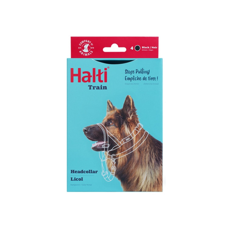 Halti Kantarek - obroża uzdowa rozmiar 4 czarna - All4Animals