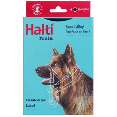 Halti Kantarek - obroża uzdowa rozmiar 4 czarna - All4Animals