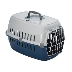 Yarro/Moderna Transporter Mały zamek IATA metalowe drzwi granatowy [Y2500] - All4Animals