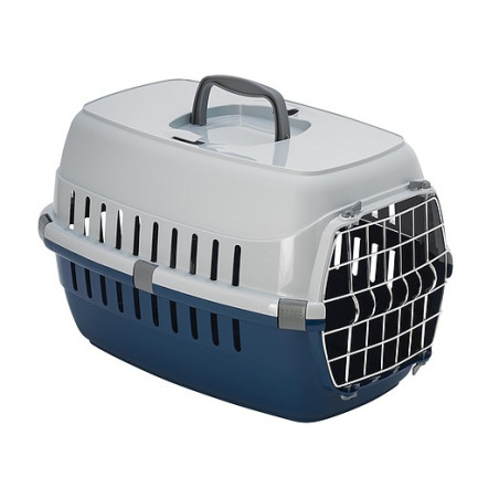 Yarro/Moderna Transporter Mały zamek IATA metalowe drzwi granatowy [Y2500] - All4Animals