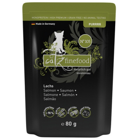 Catz Finefood Purrrr N.105 Łosoś saszetka 80g - All4Animals