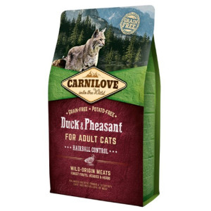 Carnilove Cat Duck & Pheasant Hairball Control - kaczka i bażant 2kg - All4Animals
