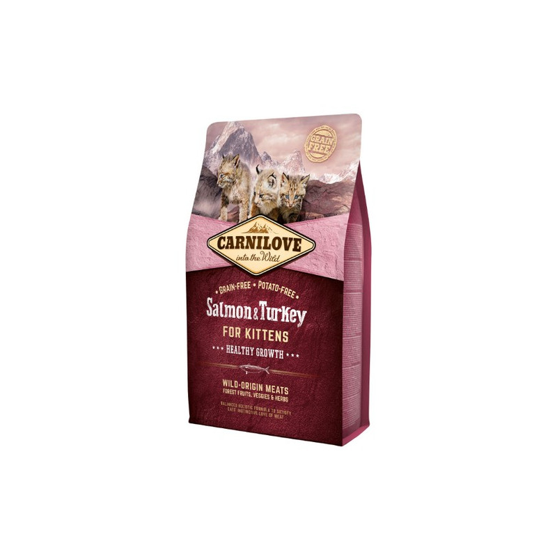 Carnilove Cat Salmon & Turkey for Kittens - łosoś i indyk 2kg - All4Animals