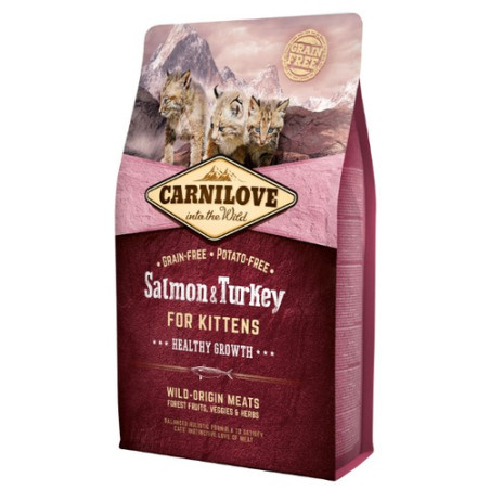 Carnilove Cat Salmon & Turkey for Kittens - łosoś i indyk 2kg - All4Animals
