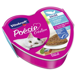 Vitakraft Poesie galaretka łosoś i szpinak tacka 85g - All4Animals