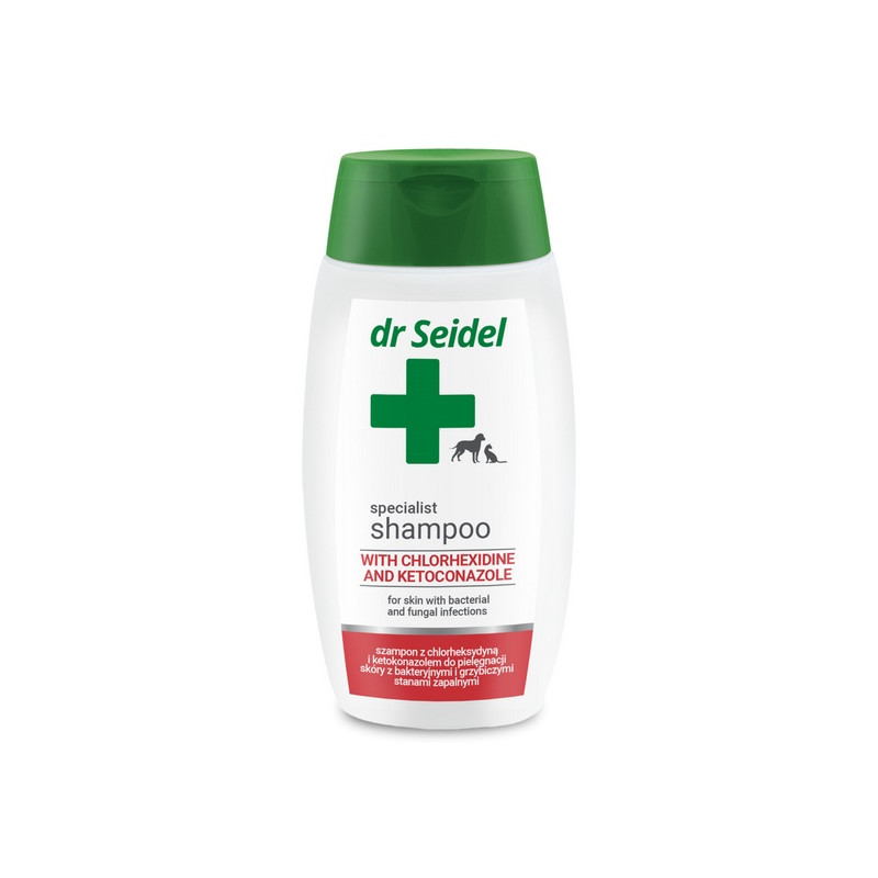 Dr Seidel Szampon z chlorheksydyną i ketokonazolem 220ml - All4Animals