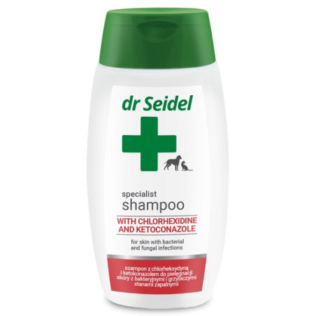 Dr Seidel Szampon z chlorheksydyną i ketokonazolem 220ml - All4Animals