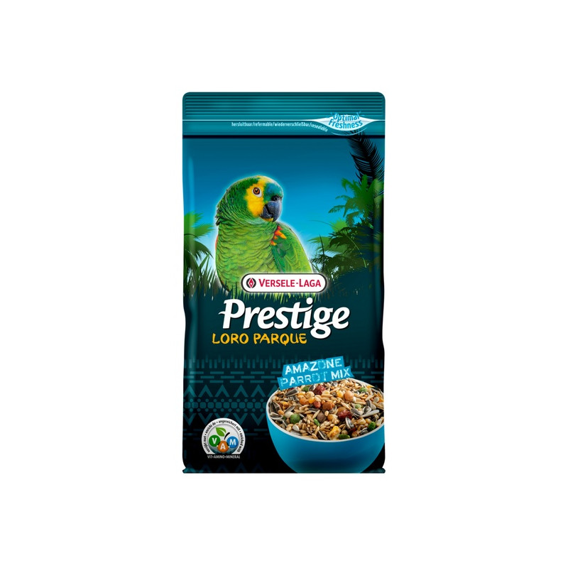 Versele-Laga Prestige Amazone Parrot Loro Parque Mix papuga południowoamerykańska średnia i duża (amazońska) 1kg - All4Animals Versele-Laga Prestige Amazone Parrot Loro Parque Mix papuga południowoamerykańska średnia i duża (amazońska) 1kg - All4Animals