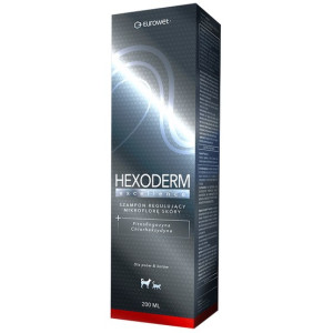 Hexoderm Excellence - szampon regulujący mikroflorę skóry z fitosfingozyną i chlorheksydyną dla kota i psa 200ml - All4Animals