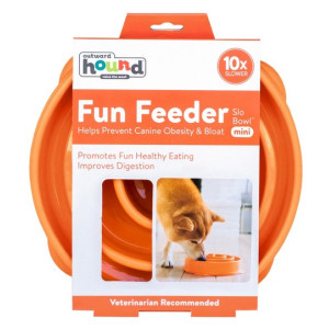 Outward Hound Fun Feeder Mini Miska spowalniająca pomarańczowa [51004] - All4Animals