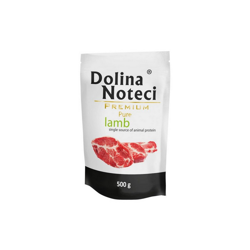 Dolina Noteci Premium Pies Pure Jagnięcina saszetka 500g - All4Animals
