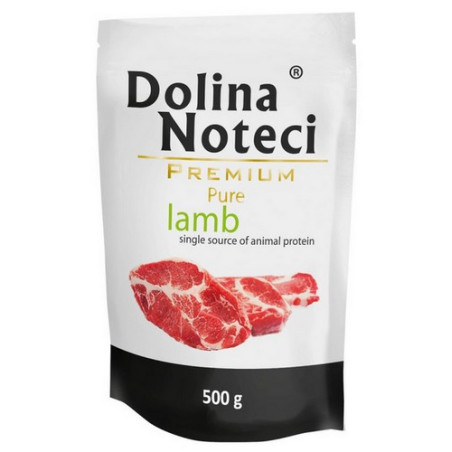 Dolina Noteci Premium Pies Pure Jagnięcina saszetka 500g - All4Animals