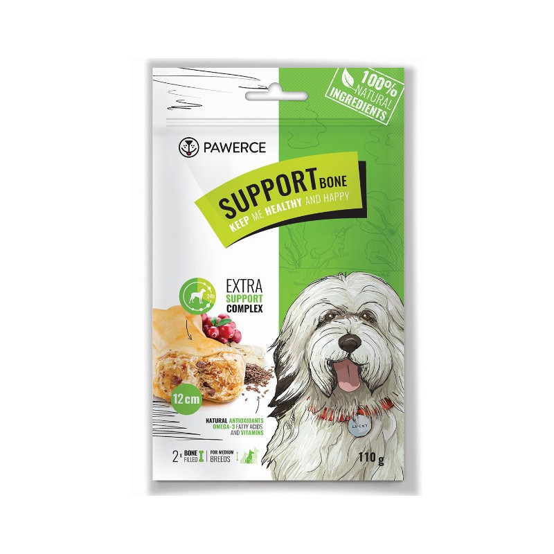 Pawerce Support Bone Medium Breeds 2szt/op 110g/12cm - All4Animals