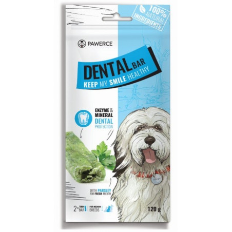 Pawerce Dental Bar Medium Breeds 2szt/op 120g/15cm - All4Animals