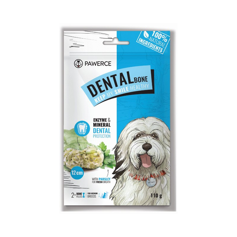 Pawerce Dental Bone Medium Breeds 2szt/op 110g/12cm - All4Animals