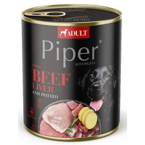 Piper Pies Wątroba wołowa i ziemniaki puszka 800g - All4Animals