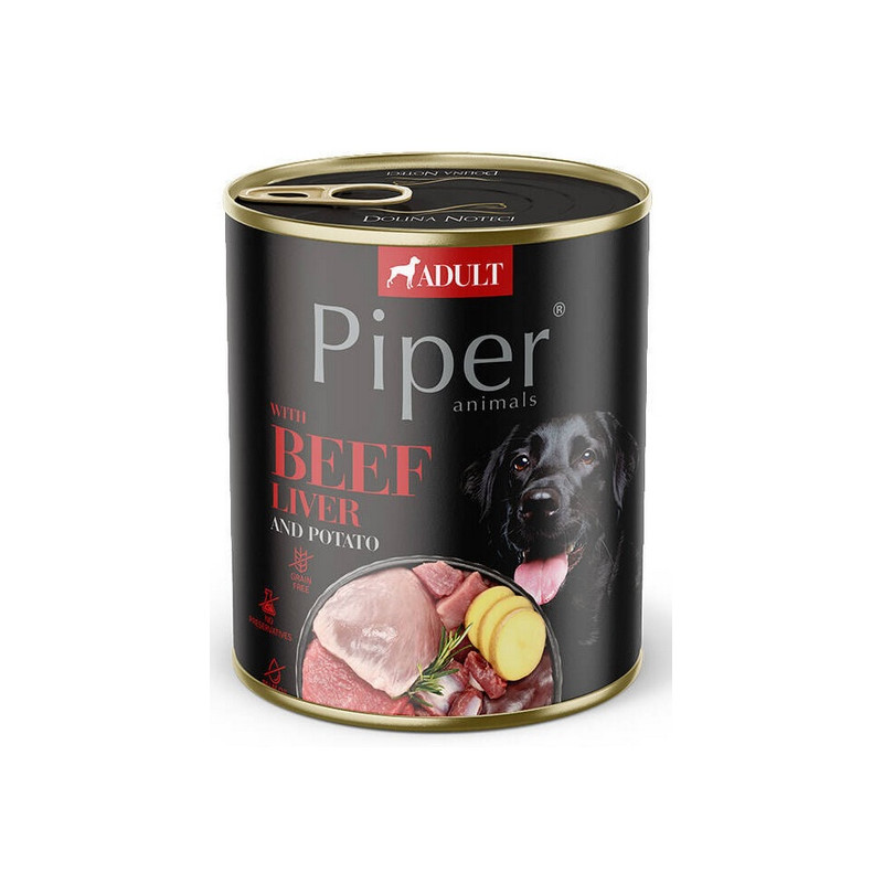 Piper Pies Wątroba wołowa i ziemniaki puszka 800g - All4Animals