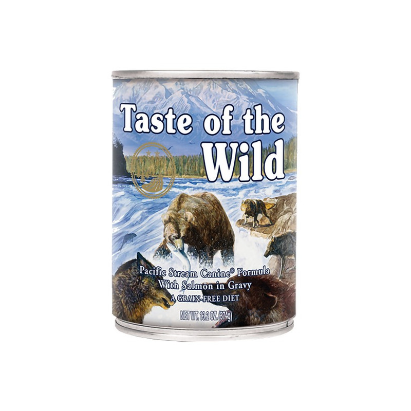 Taste of the Wild Pacific Stream Canine z mięsem z łososia puszka 390g - All4Animals
