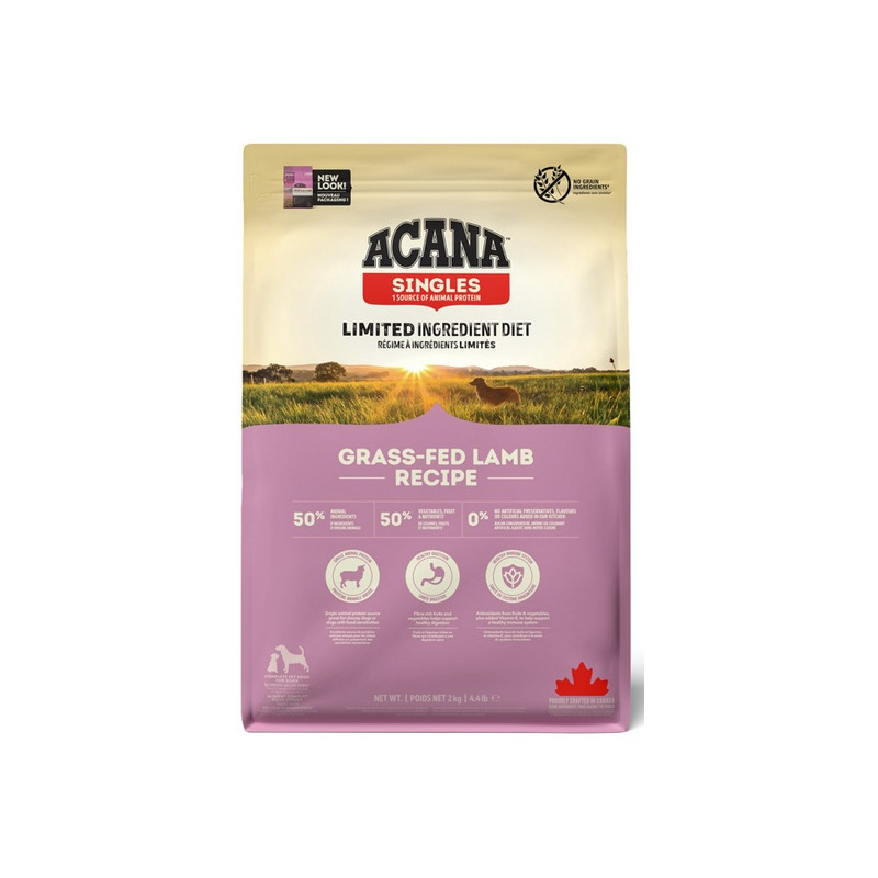 Acana Singles Grass-Fed Lamb 2kg - All4Animals