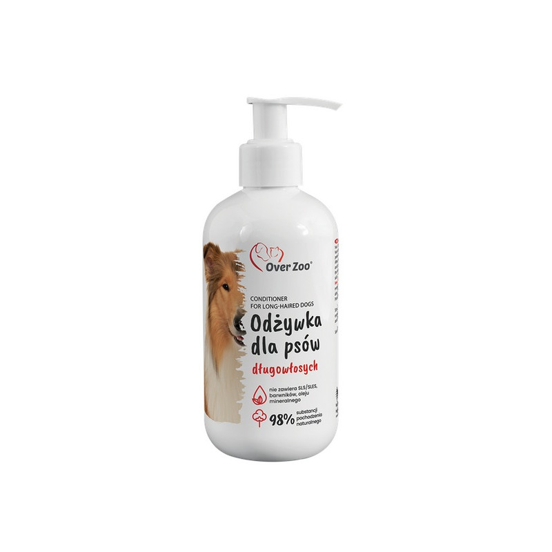 Over Zoo Odżywka dla psów długowłosych 240ml - All4Animals