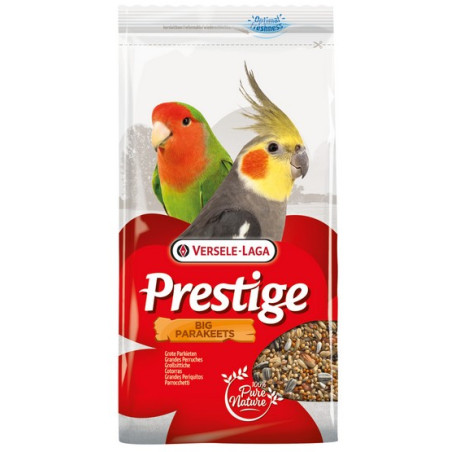 Versele-Laga Prestige Big Parakeets średnia papuga (nimfa, nierozłączka) 1kg - All4Animals