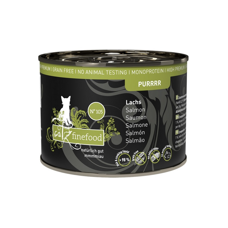 Catz Finefood Purrrr N.105 Łosoś puszka 190g - All4Animals