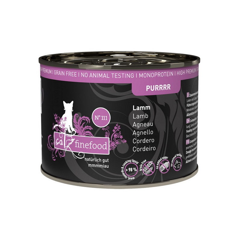 Catz Finefood Purrrr N.111 Jagnięcina puszka 200g - All4Animals Catz Finefood Purrrr N.111 Jagnięcina puszka 200g - All4Animals