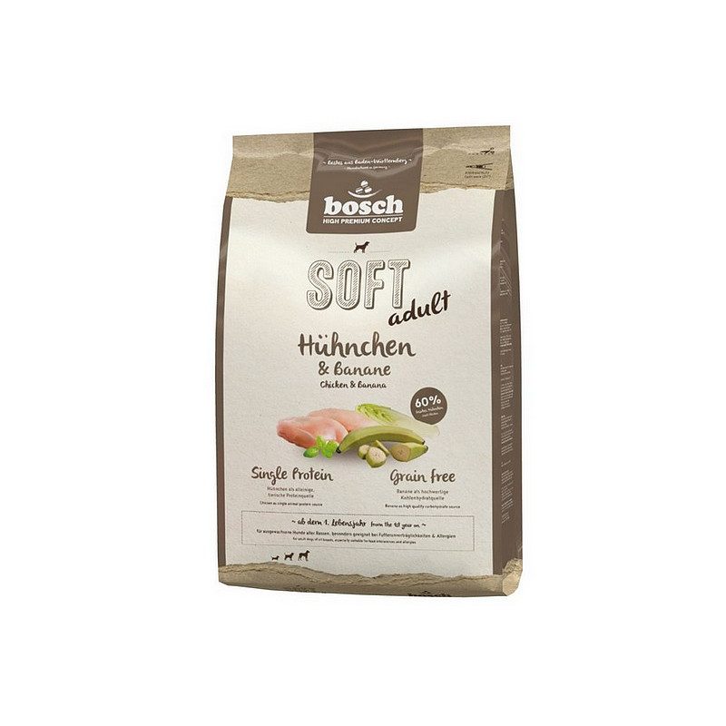 Bosch Soft Adult Kurczak & Banan 1kg - All4Animals