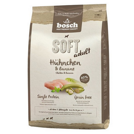 Bosch Soft Adult Kurczak & Banan 1kg - All4Animals