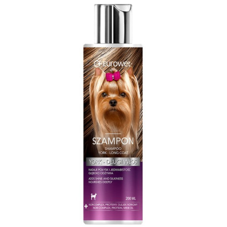 Eurowet Szampon dla yorków - długi włos 200ml - All4Animals
