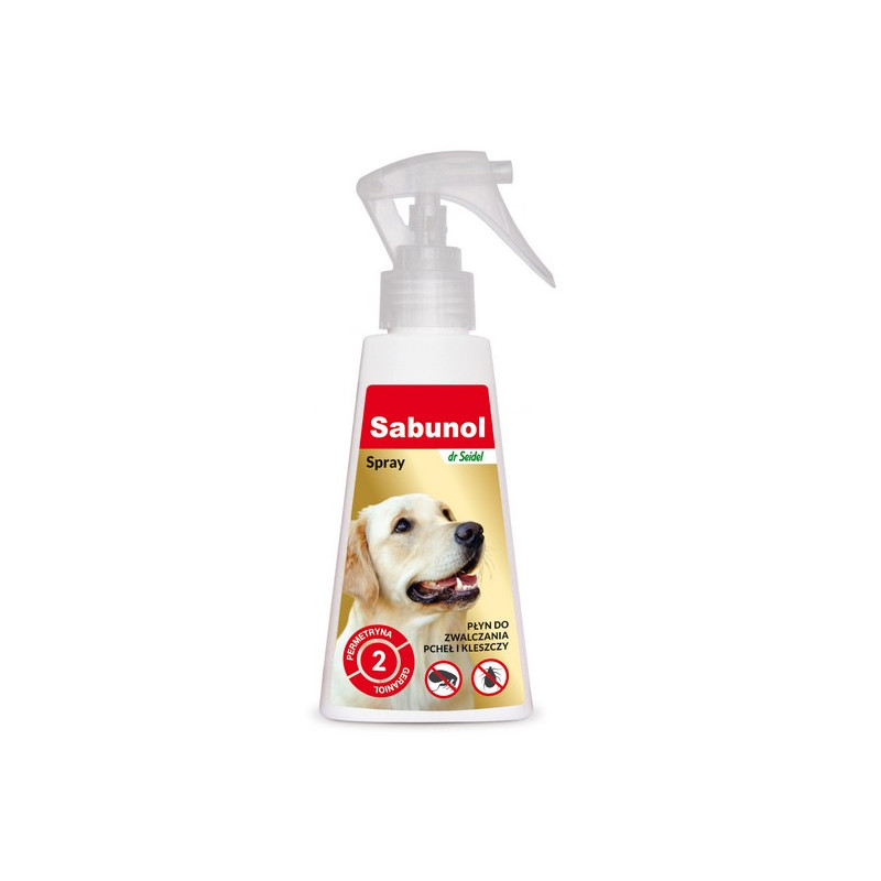 Sabunol Spray przeciw pchłom i kleszczom dla psa 100ml - All4Animals