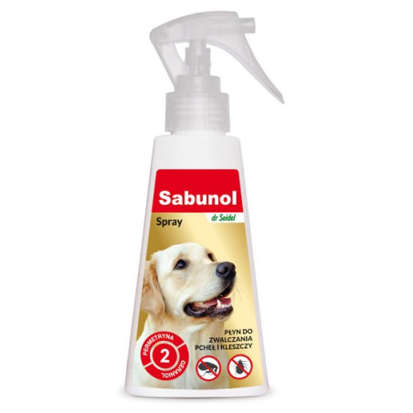 Sabunol Spray przeciw pchłom i kleszczom dla psa 100ml - All4Animals
