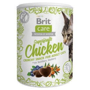 Brit Care Cat Snack Superfruits Chicken 100g - All4Animals