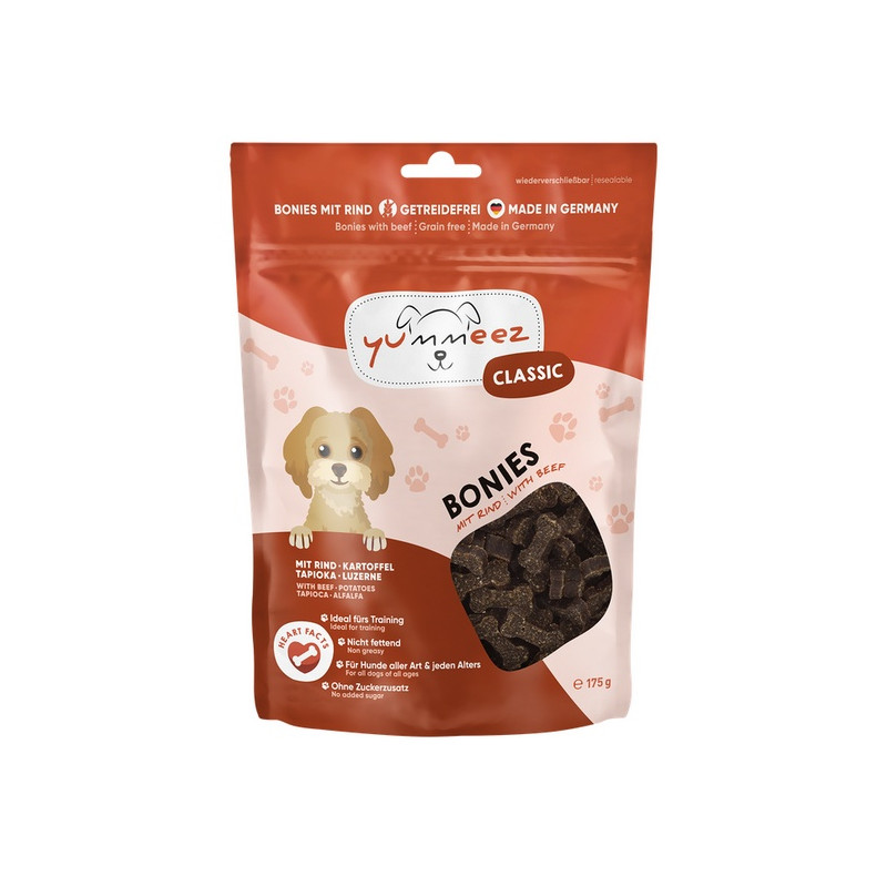 Yummeez bezzbożowe Kosteczki Wołowina 175g - All4Animals