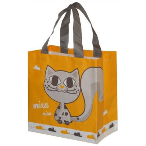 Torba Mini Kitikat 10L żółta - All4Animals