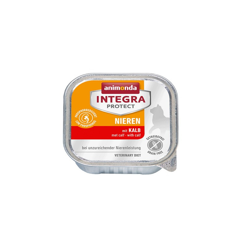 Animonda Integra Protect Nieren dla kota - z cielęciną tacka 100g - All4Animals