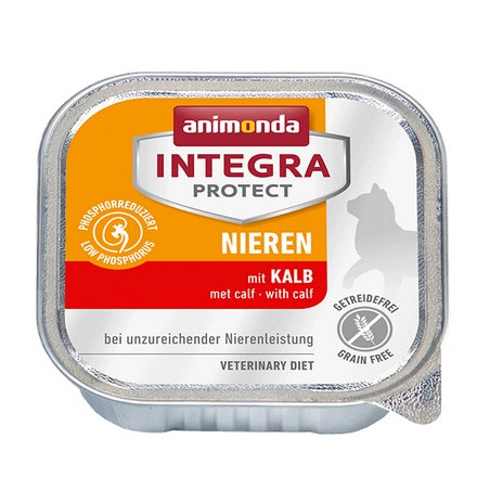 Animonda Integra Protect Nieren dla kota - z cielęciną tacka 100g - All4Animals