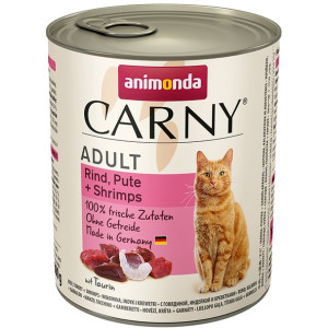 Animonda Carny Adult Wołowina, Indyk + Krewetki puszka 800g - All4Animals
