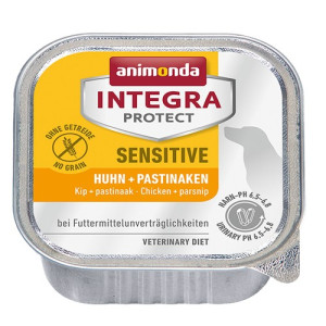 Animonda Integra Protect Sensitive dla psa kurczak + pasternak tacka 150g - All4Animals
