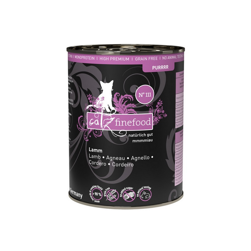 Catz Finefood Purrrr N.111 Jagnięcina puszka 400g - All4Animals