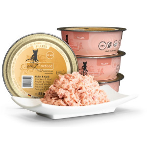 Catz Finefood Filety N.407 Kurczak/Cielęcina tacka 85g - All4Animals
