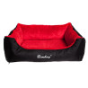 Bimbay Pokrowiec do kanapy Minky r.3 - 100x80cm czarny-czerwony - All4Animals