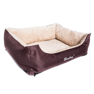 Bimbay Pokrowiec do kanapy Minky r.2 - 80x65cm brąz-beż - All4Animals