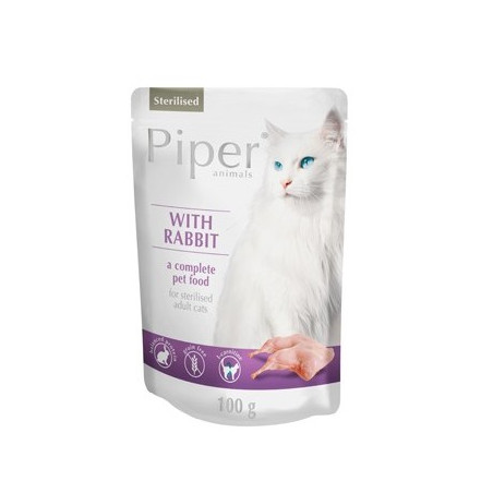 Piper Kot Sterilised Królik saszetka 100g - All4Animals