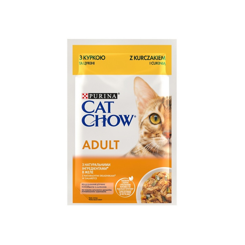 Purina Cat Chow Kurczak i cukinia saszetka 85g - All4Animals